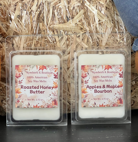 Handmade Hand Poured Soy Wax Melts Fall Fragrances