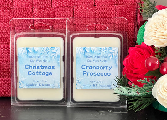 Handmade Hand Poured Soy Wax Melts Winter Fragrances