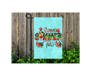 Yard Flag Garden Flag 12" x 18" Polyester Sweet Summertime Watermelon