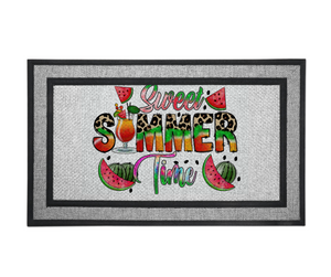 Door Mat Welcome, Wedding Gift, Housewarming 18" x 30" Sweet Summertime Watermelon